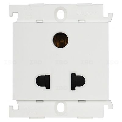 Legrand Mylinc White 3 pin 6 A 2 Module Socket Legrand Mylinc White 3 pin 6 A 2 Module Socket