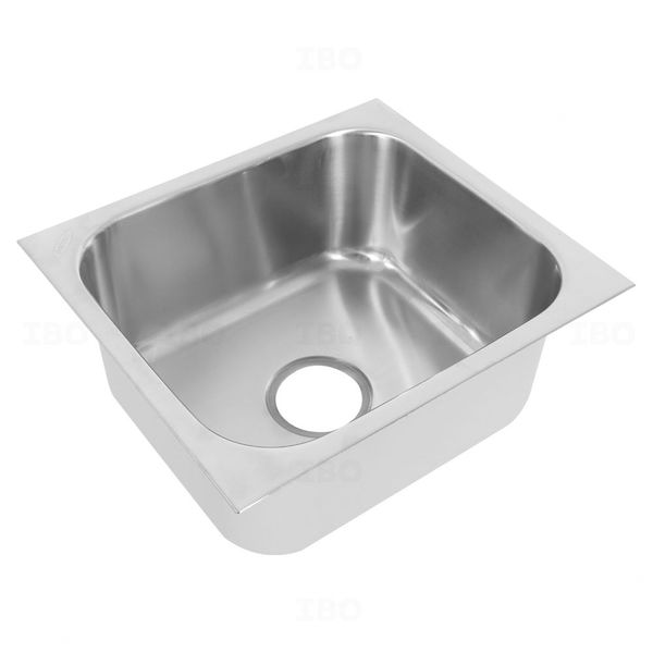 Futura Noway 18 in. x 16 in. Satin 202 Grade Stainless Steel Single Bowl Sink