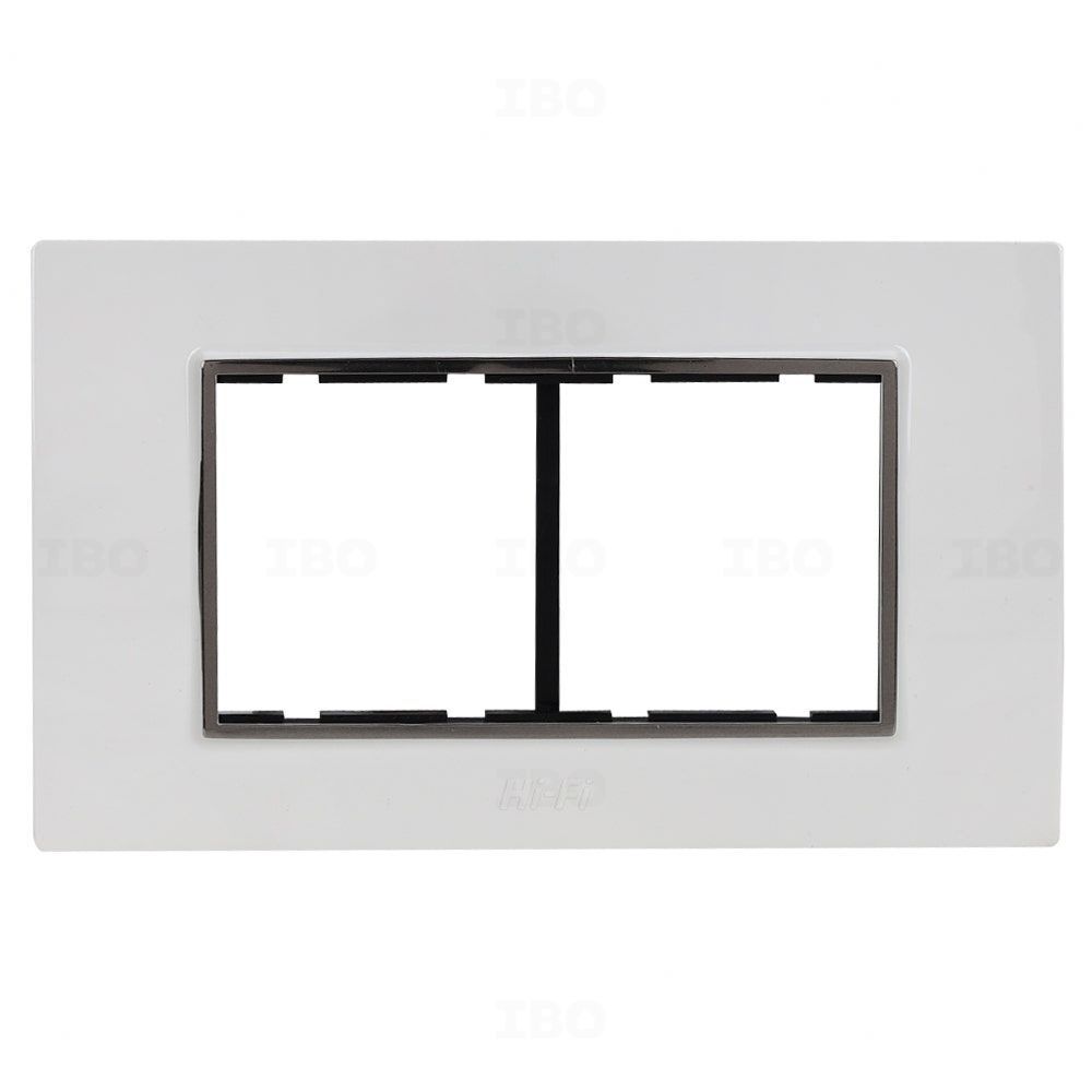 Hifi Hi-Class 4 Module Glossy White Switch Board Plate