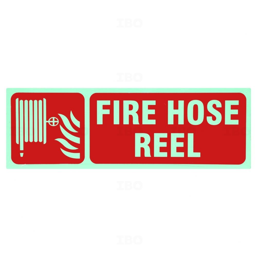 SignageShop 12 in. x 4 in. Fire Hose Reel Stock Sign