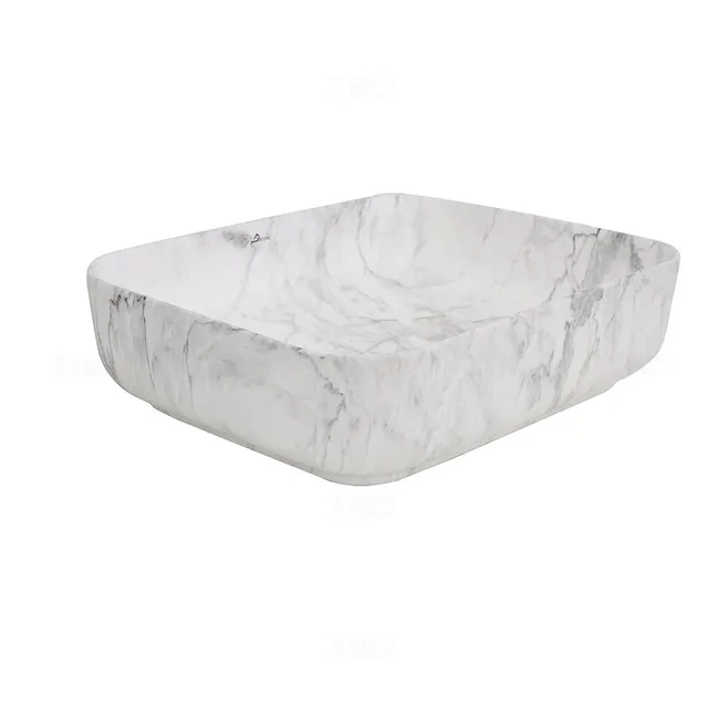 Brizzio PS 205 500 x 400 x 135 mm Marble White Table Top Basin