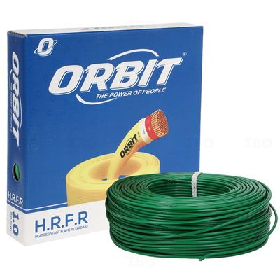 Orbit FR 1 sq mm Green 90 m FR PVC Insulated Wire