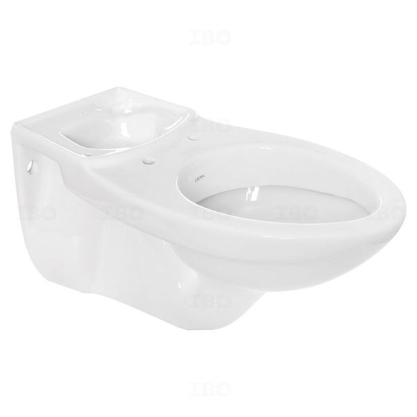 Cera Clair S1031102 P Trap Snow White Two Piece Toilet Without Flush Tank