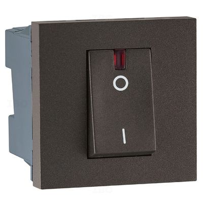 Legrand Myrius Charcoal Grey 1 Way 32 A DP Modular Switch Legrand Myrius Charcoal Grey 1 Way 32 A DP Modular Switch