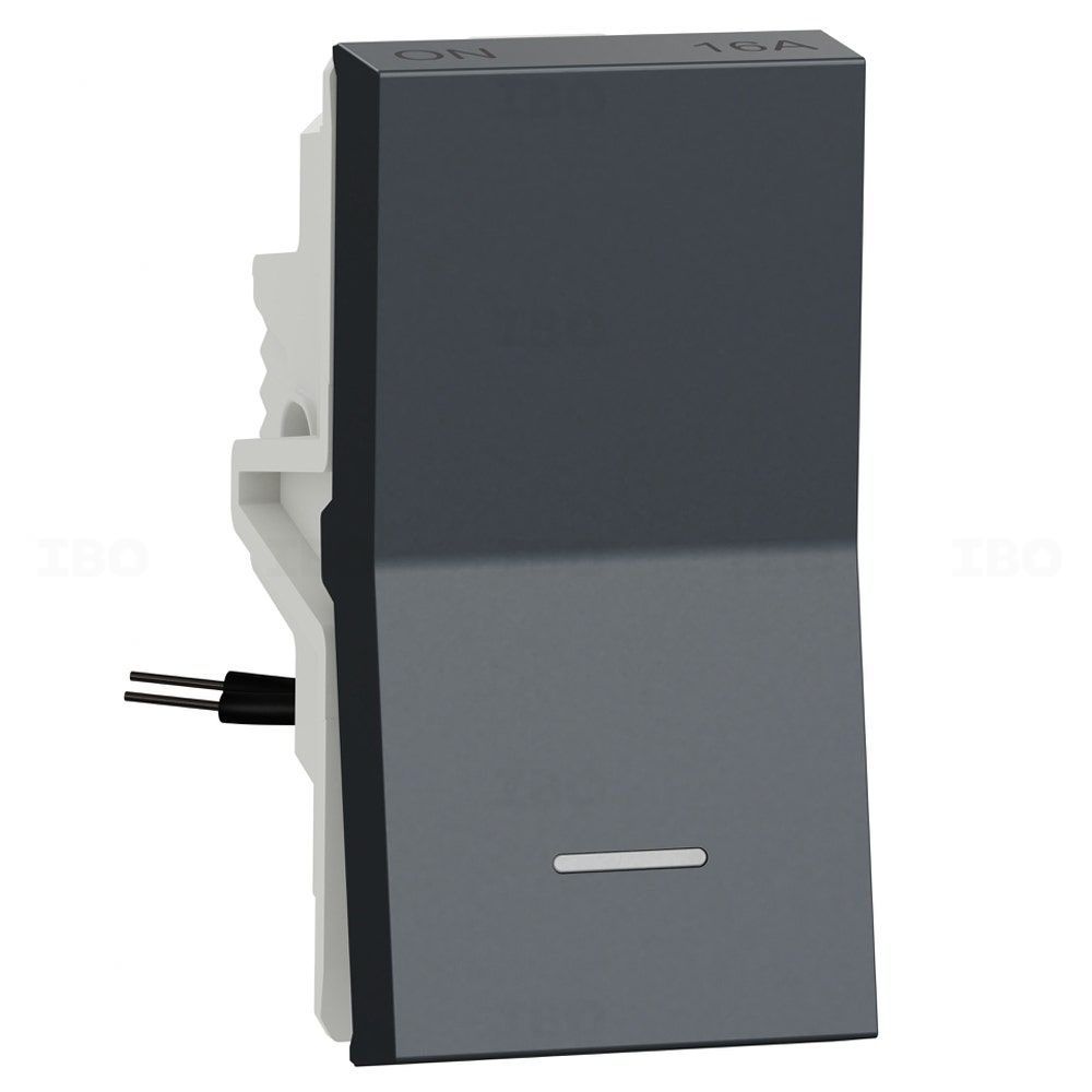 Schneider Unica Pure Grey 1 Way 16 A Modular Switch Schneider Unica Pure Grey 1 Way 16 A Modular Switch