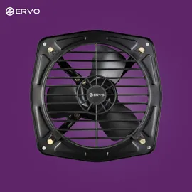 Ervo 225mm 3 Blade VentEX Prime (Black) Exhaust Fan