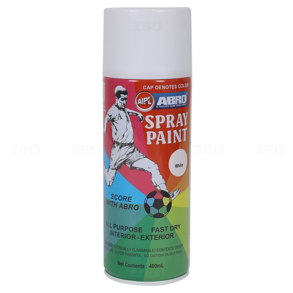 ABRO Gloss White 400 ml Spray Paint