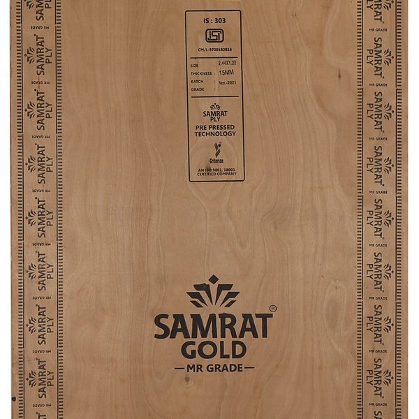 Samrat Prime 8 ft. x 4 ft. 15 mm MR Plywood