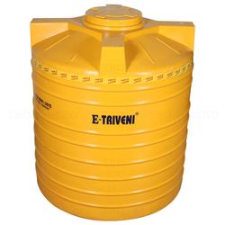 E-Triveni 3 Layer Yellow 1500 L Overhead Tank