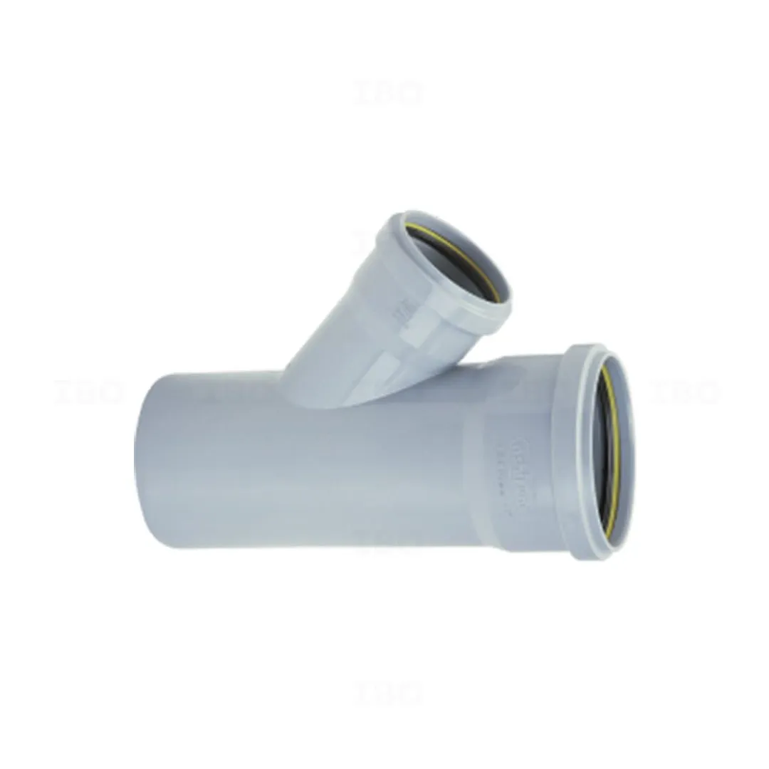 Ashirvad 4 x 2½ in. (110 x 75 mm) Reducing 'Y' SWR Fitting Ashirvad 4 x 2½ in. (110 x 75 mm) Reducing 'Y' SWR Fitting
