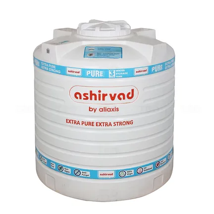 Ashirvad Water Tank 1000 Ltr - 3 Layer White Ashirvad Water Tank 1000 Ltr - 3 Layer White