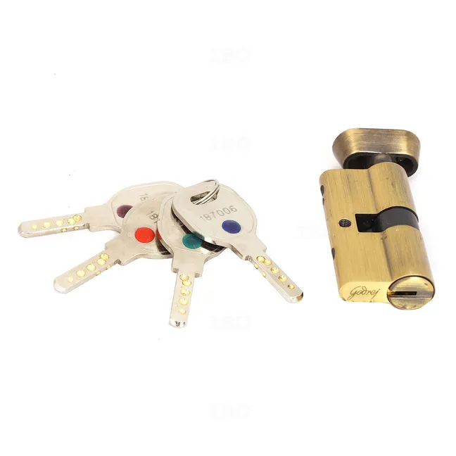 Godrej 5476 Eco 60 mm 1CK Satin Nicke Cylindrical Lock