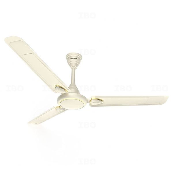 Crompton Hill Briz 1200 mm Ivory Gold Ceiling Fan