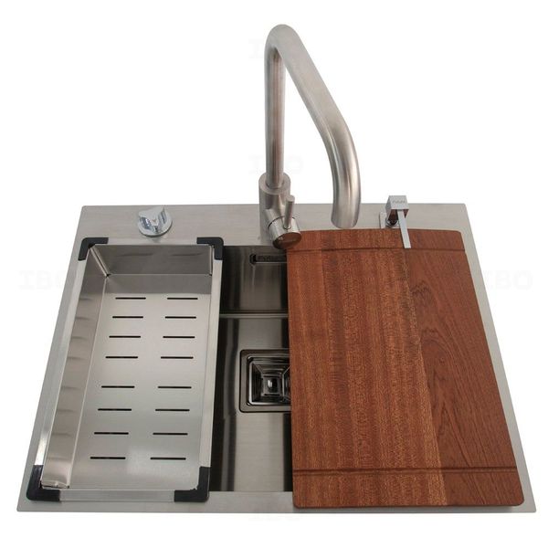 Futura Intelligent 24 in. x 18 in. 304 Grade Stainless Steel All-in-one Sink Futura Intelligent 24 in. x 18 in. 304 Grade Stainless Steel All-in-one Sink