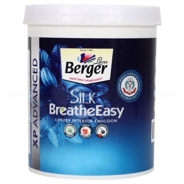 Berger Paints Silk Breathe Easy 900 ml N2 Base Interior Emulsion - Base