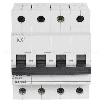 Legrand RX3 Four Pole 25 A C Curve MCB