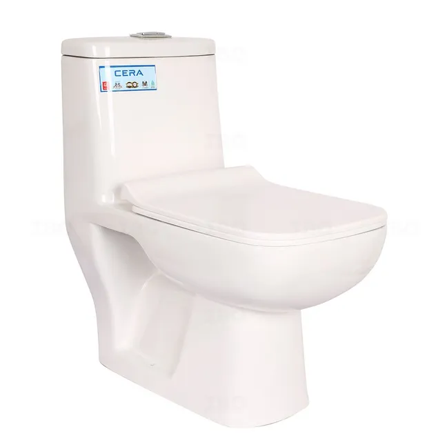 Cera S-110 Floor Mounted White Single Piece Toilet
