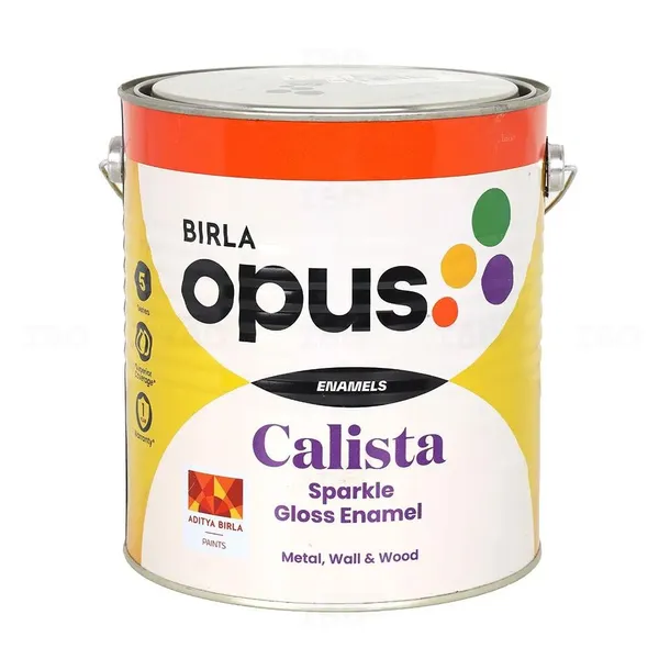 BIRLA opus SGE 46 Calista Sparkle Gloss 4 L Blue Bell White Enamel-Color BIRLA opus SGE 46 Calista Sparkle Gloss 4 L Blue Bell White Enamel-Color