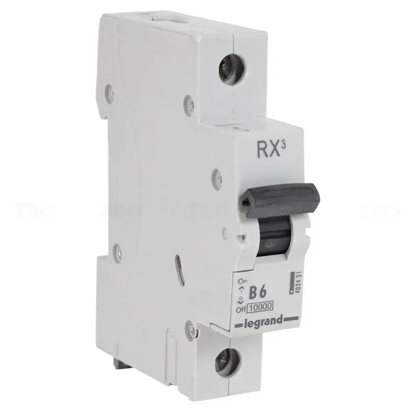 Legrand RX3 Single Pole 6 A B Curve MCB