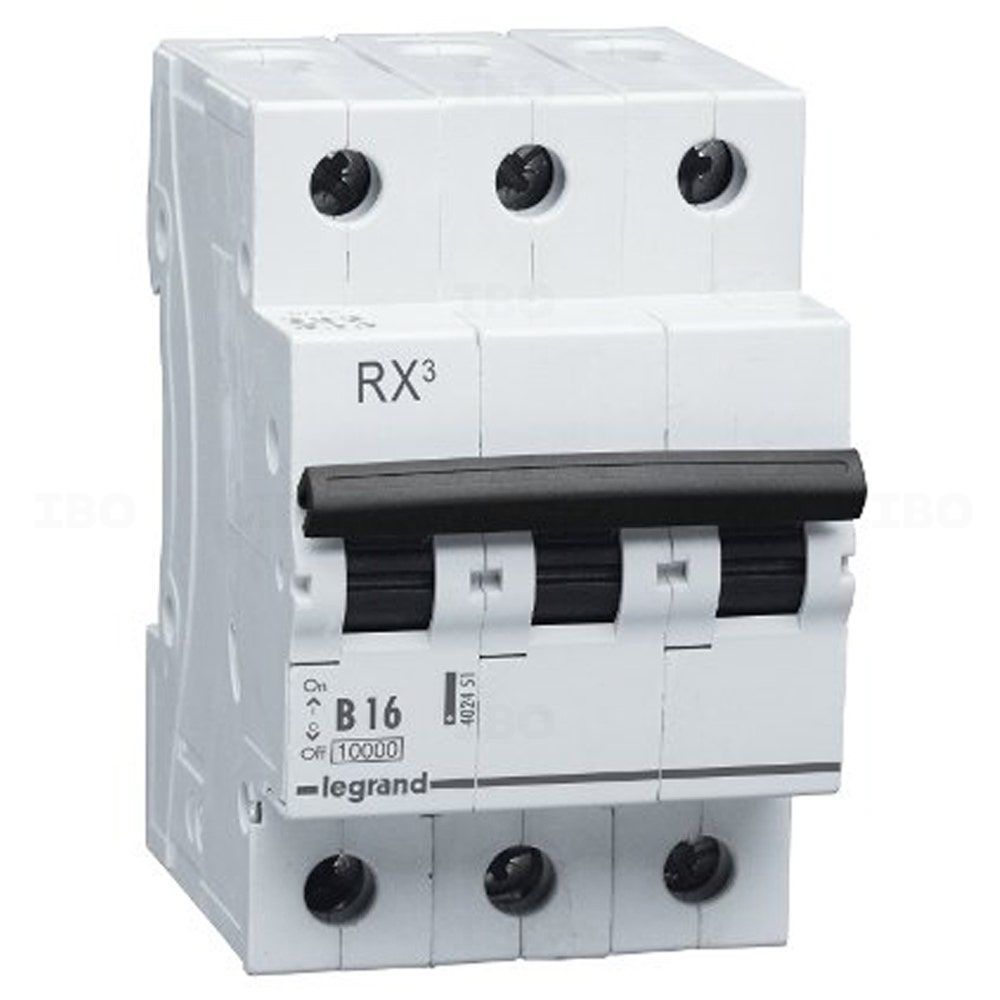 Buy Legrand RX3 Triple Pole 16 A B Curve MCB On IBO.com & Store @ Best ...