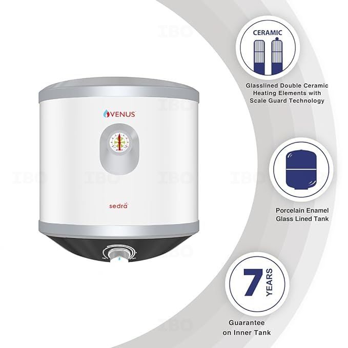 Buy VENUS VERTICAL STORAGE GEYSER SEDRA SILVER 2KW