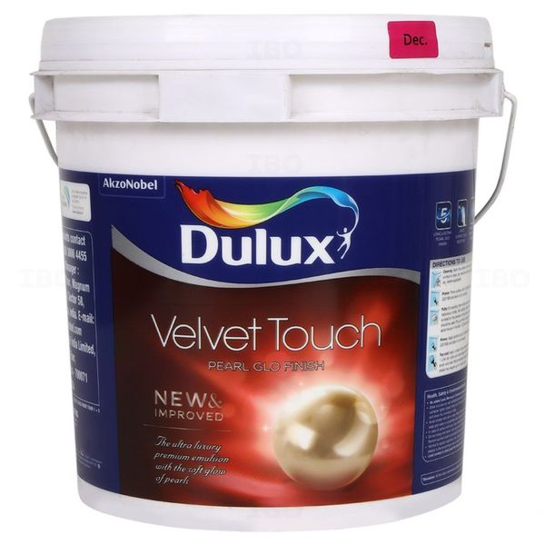 Dulux Paints Velvet Touch Pearl Glo 10 L Int White Base Interior Emulsion - Base
