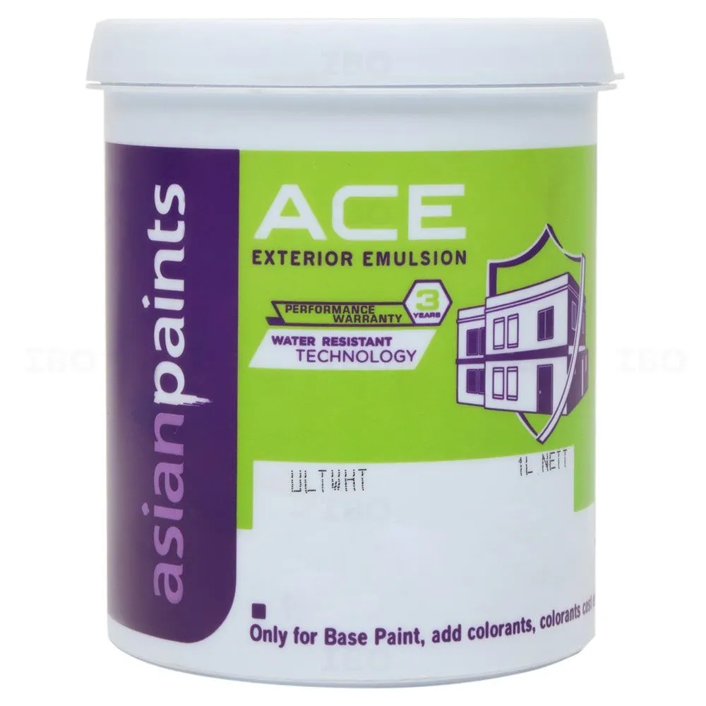 Asian Paints Ace 1 L White Exterior Emulsion - Color
