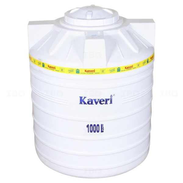 Kaveri 3 Layer White 1000 L Overhead Tank