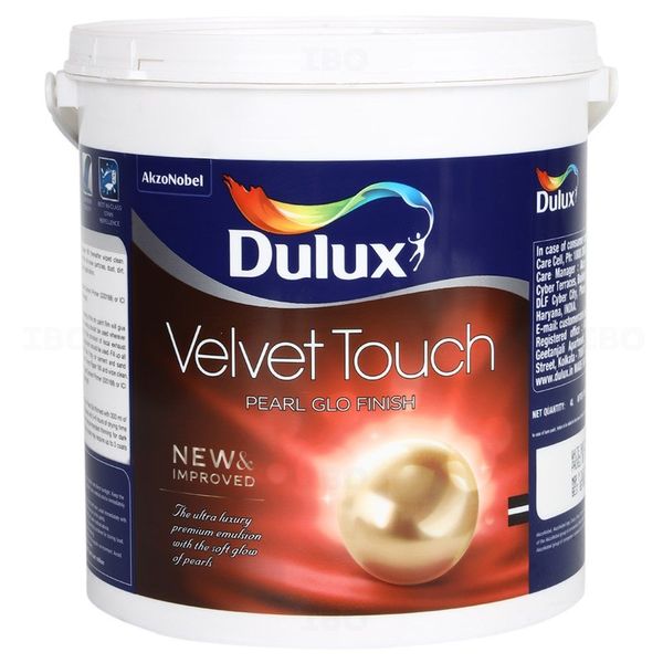 Dulux Paints Velvet Touch Pearl Glo 4 L Int White Base Interior Emulsion - Base