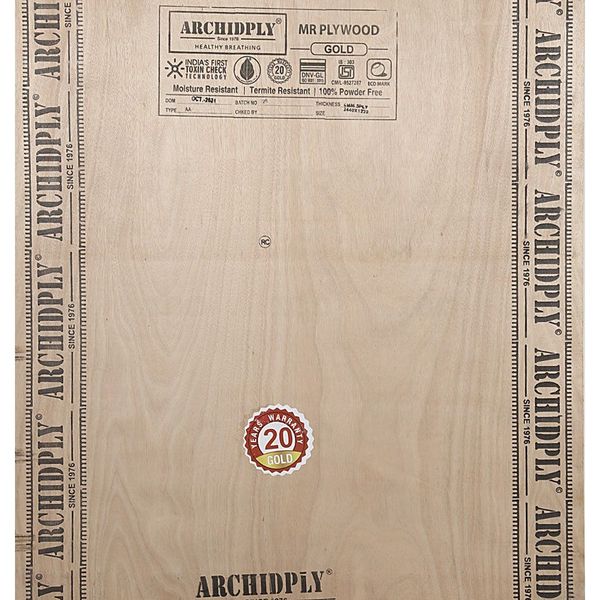 Archidply Gold 8 ft. x 4 ft. 6 mm MR Plywood