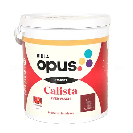 BIRLA opus EW 1 Calista Ever Wash Pastel 4 L Interior Emulsion - Base