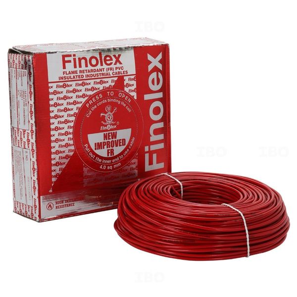 Finolex Silver 6 sq mm Red 90 m FR PVC Insulated Wire