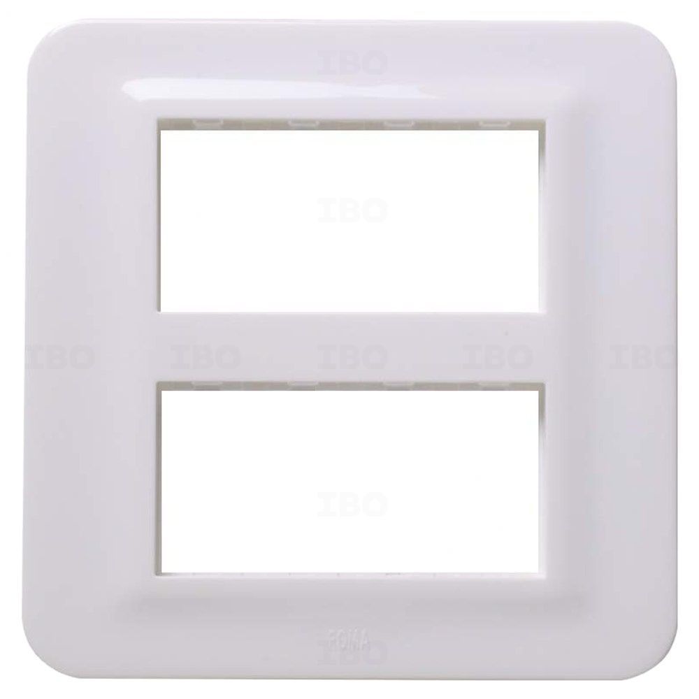Anchor Roma Urban 8 (V) Module Glossy White Switch Board Plate