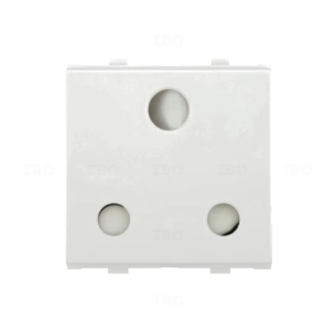 Lisha Special 7 Classic White 3 pin 6 A 2 Module Socket Lisha Special 7 Classic White 3 pin 6 A 2 Module Socket
