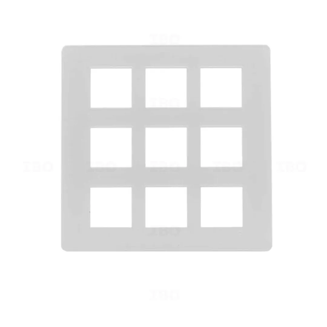 L&T enGem 18 Module Glossy White Switch Board Plate L&T enGem 18 Module Glossy White Switch Board Plate