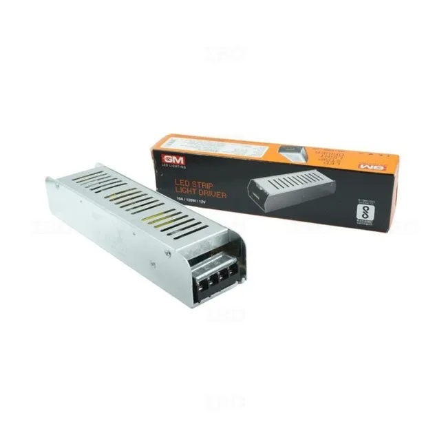 GM GM 10AMPS 120W (12V) Ultra Slim LED Strip Light Driver LED Strip Light Driver