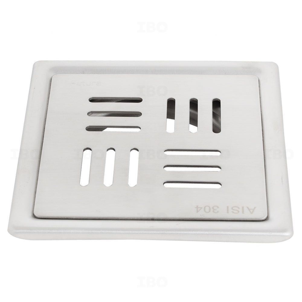 Futura Neo 5 in. x 5 in. Square Stainless Steel Floor Drain