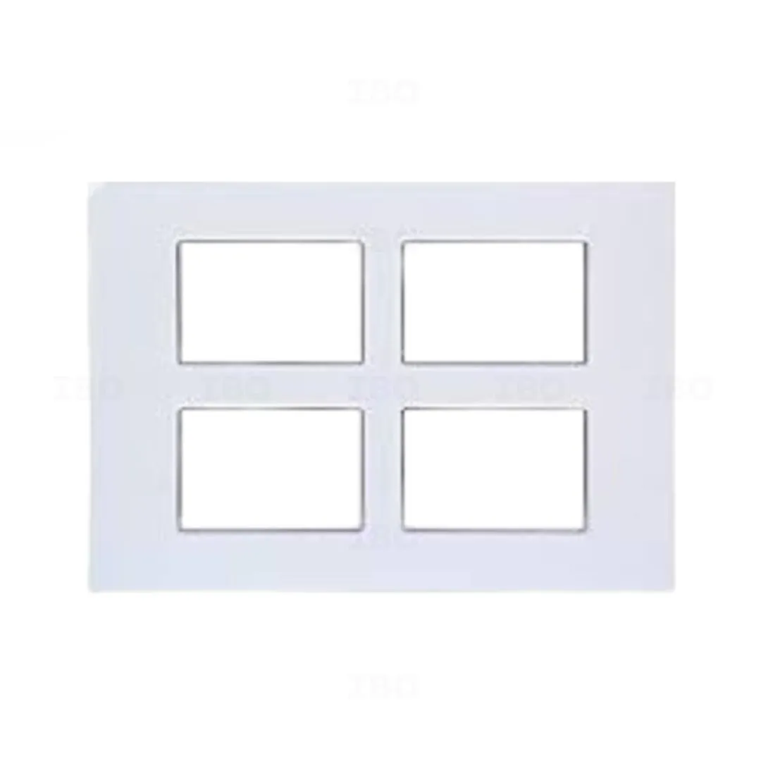 GM G-Nine X Stela 12 Module Glossy Glossy White Switch Board Plate