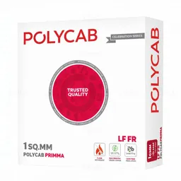 Polycab Primma 1 sq mm Yellow 90m FR PVC Insulated Wire