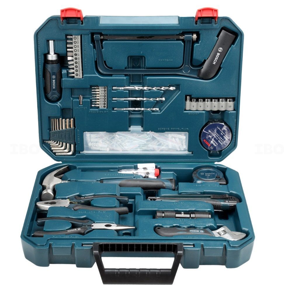 Genuine Bosch 108-Piece All-in-One Metal Hand Tool Kit – Blue, Model 2.607.002.790