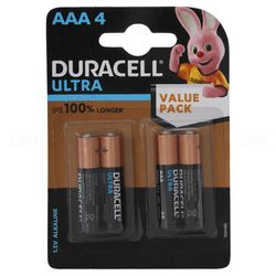 Duracell Ultra AAA 1.5 V Pack of 4 Alkaline Battery