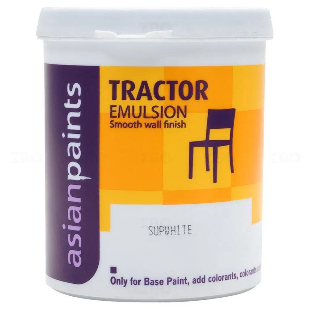 Asian Paints Tractor 1 L White Interior Emulsion - Color Asian Paints Tractor 1 L White Interior Emulsion - Color