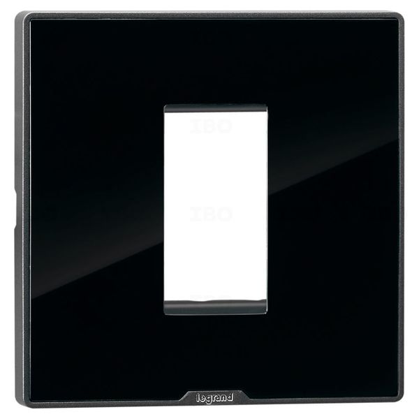 Legrand Myrius Nextgen 1 Module Glossy Ice Black Switch Board Plate