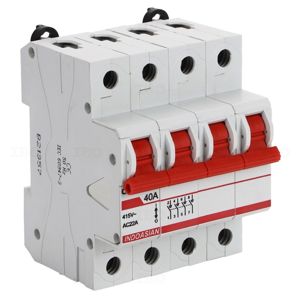 Indoasian Caretron Four Pole 40 A 240/415 V Isolator Indoasian Caretron Four Pole 40 A 240/415 V Isolator