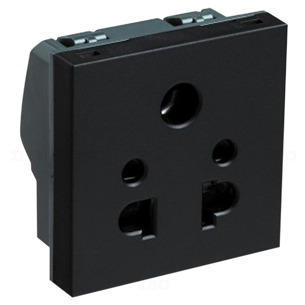 Legrand Myrius Regular Black 5 pin 10 A 2 Module Socket Legrand Myrius Regular Black 5 pin 10 A 2 Module Socket
