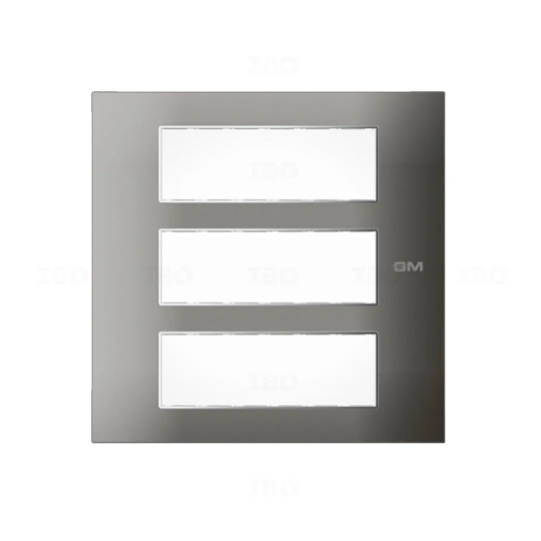 GM G-Nine X Stela 18 Module Glossy Metalik Graphite Magnesia Switch Board Plate
