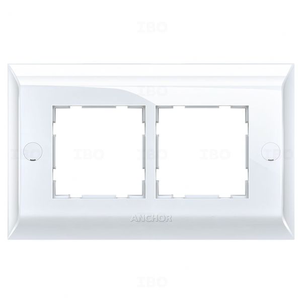 Anchor Ziva 4 Module Glossy White Switch Board Plate Anchor Ziva 4 Module Glossy White Switch Board Plate