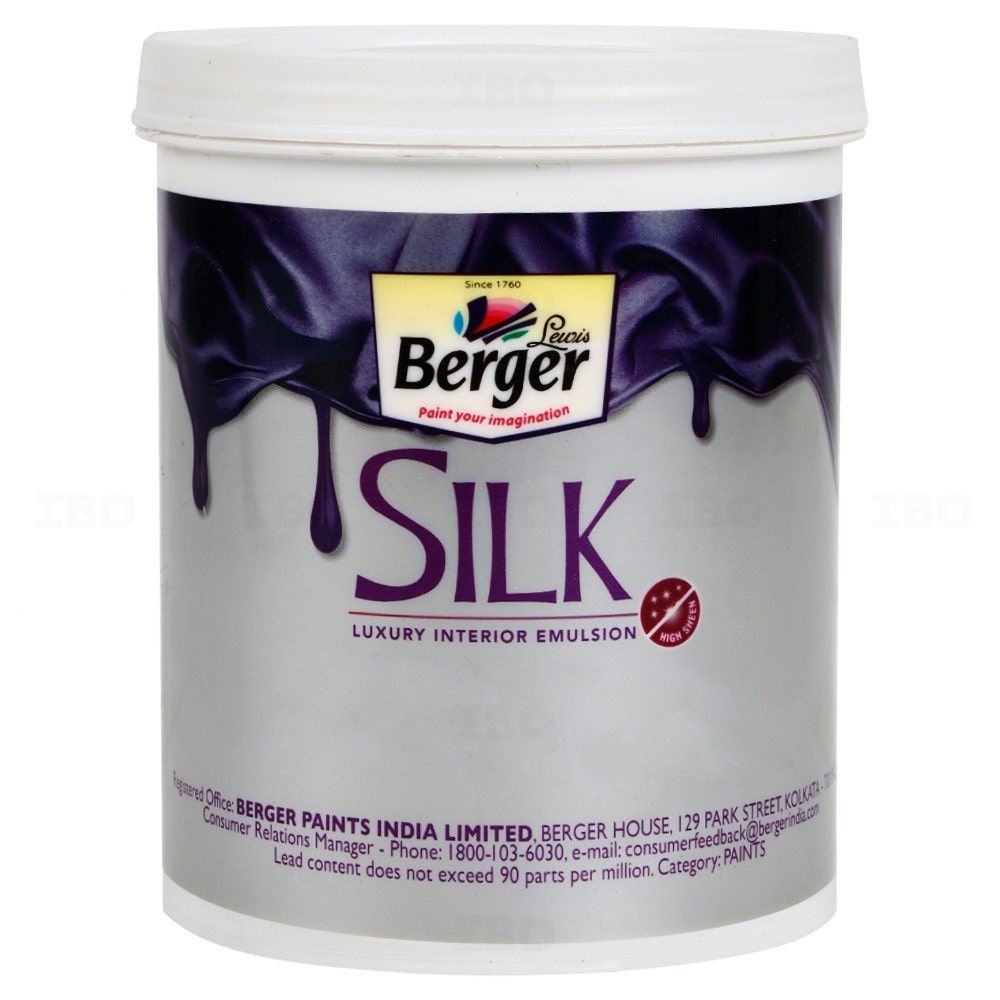 Berger Paints Silk Luxury 900 ml Yellow Base Interior Emulsion - Base