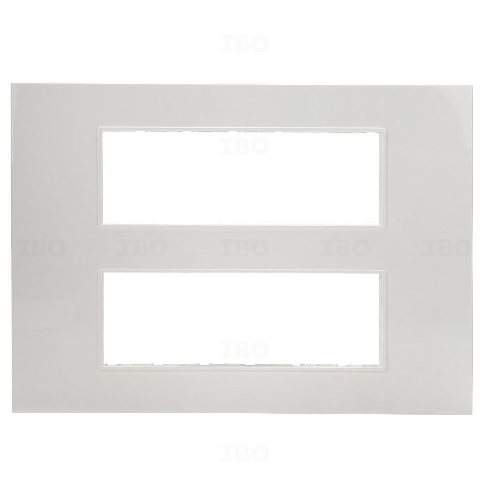 GM Fourfive Casaviva 12 Module Glossy White Switch Board Plate