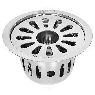 Goeka 5 in. x 5 in. Round Stainless Steel Floor Drain Goeka 5 in. x 5 in. Round Stainless Steel Floor Drain